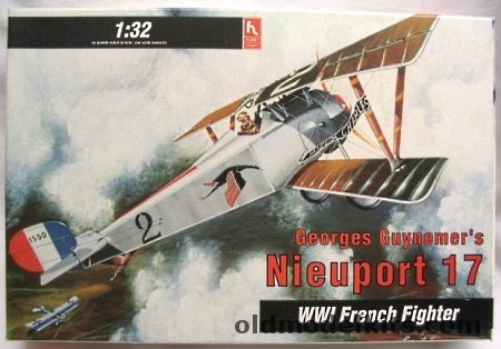 Hobby Craft 1/32 Nieuport 17 Georges Guynemer - Or A Captured German Aircraft, HC1683 plastic model kit